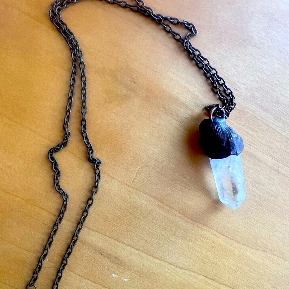 Quartz Point Electroformed Necklace